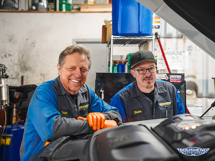 Technicians in Garage | Southend Auto Care